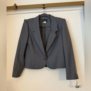 Vintage NWT Women’s Grey Sakowitz 100% Wool Blazer, Women’s Work Blazer- Size 12